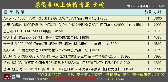 第一次自己組電腦,請大大幫忙健檢