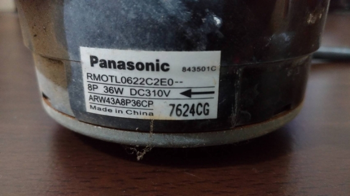 [品牌聲寶][零件panasonic] 變頻室外機的風扇直流馬達更換