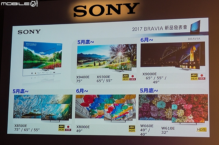 [採訪]SONY首款BRAVIA 4K HDR OLED TV A1系列正式發表 同步推出2017新款LED TV機種