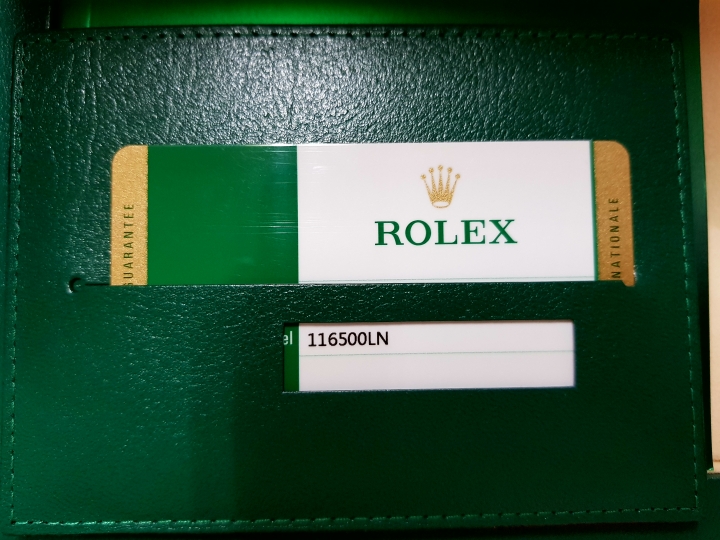 Rolex 勞力士116500開箱圖分享