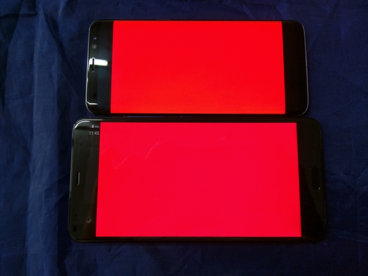 螢幕色彩比較S8、U Ultra