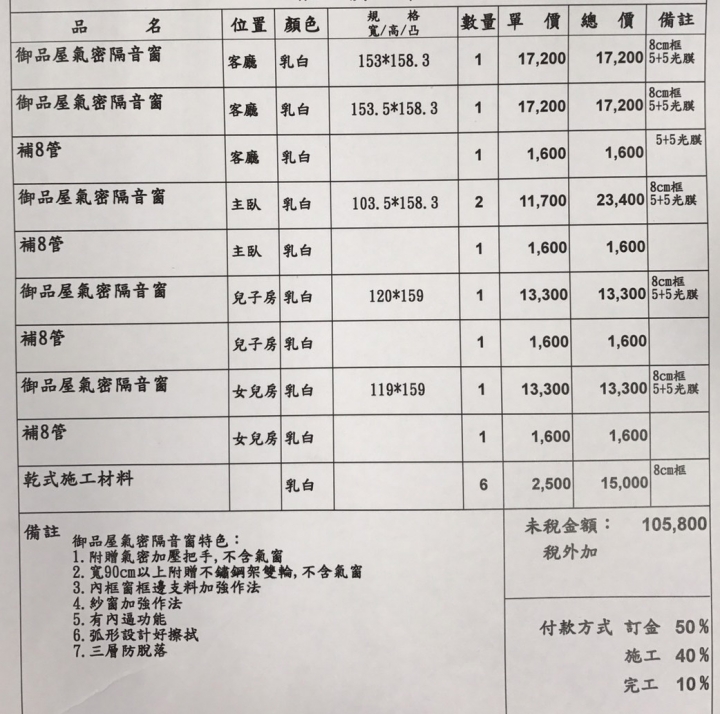 隔音氣密窗報價
