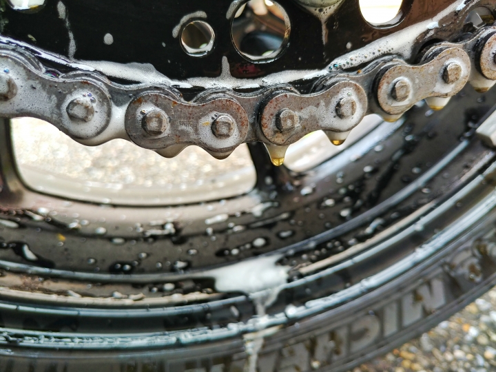 [保養] 【DIY篇】Prowash水性鏈條清潔劑 in BMW F800R