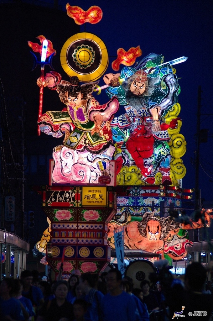 【青森】弘前津輕藩睡魔村（津軽藩ねぶた村），看扇形佞武多，畫小金魚燈籠