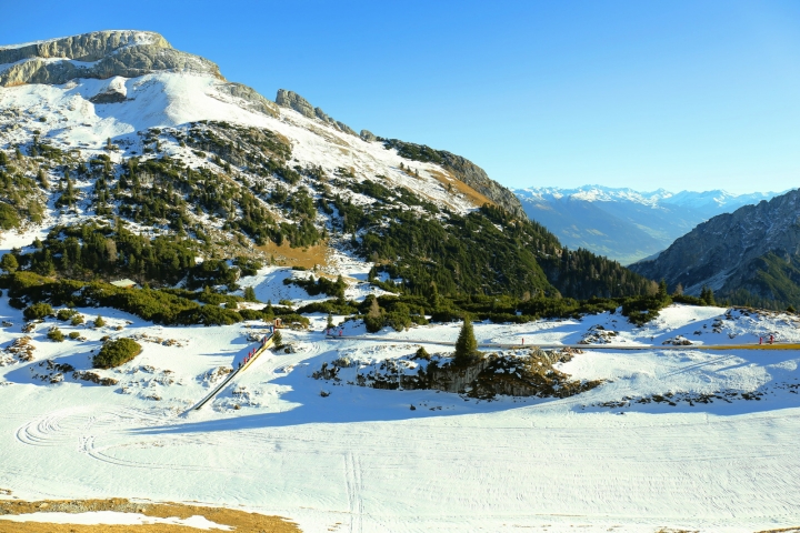 奧地利雪山航拍旅遊短片