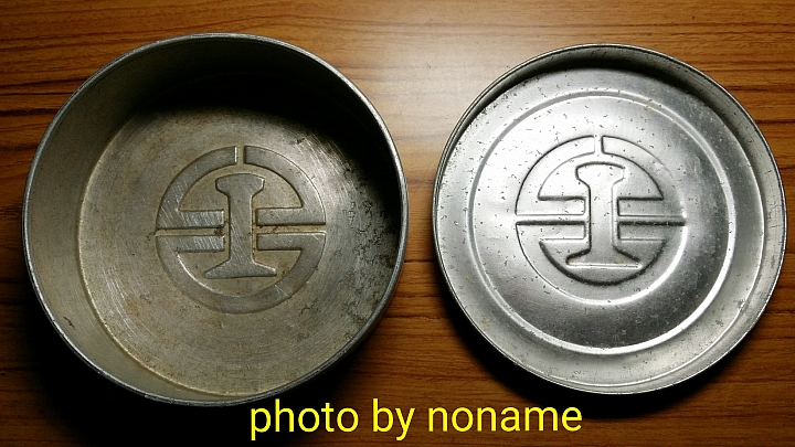 50~60年代，台鐵列車上古早懷舊逸品【鋁製圓形排骨飯盒】、【玻璃茶水杯】、【茶水券】、【清潔袋】、【擦拭小毛巾】