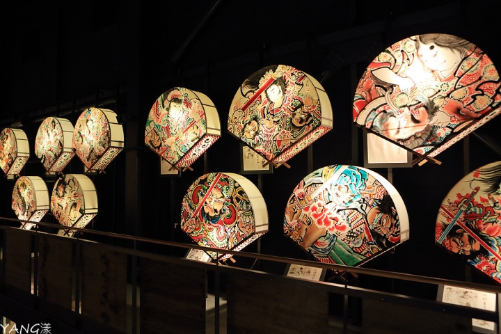 【青森】弘前津輕藩睡魔村（津軽藩ねぶた村），看扇形佞武多，畫小金魚燈籠