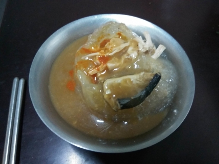 [肉圓]彰化市過溝仔老字號"肉圓王"再訪食記~ 肉絲肉塊兼有~丸子湯只要10元啦!~
