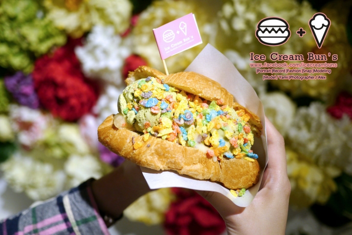 台中南屯區美食║ Ice Cream Bun's漢堡冰淇淋 ►► IG必備隱藏版少女心繽紛打卡甜點和超健康飲料 x 不用跑墾丁台中就可以透心涼