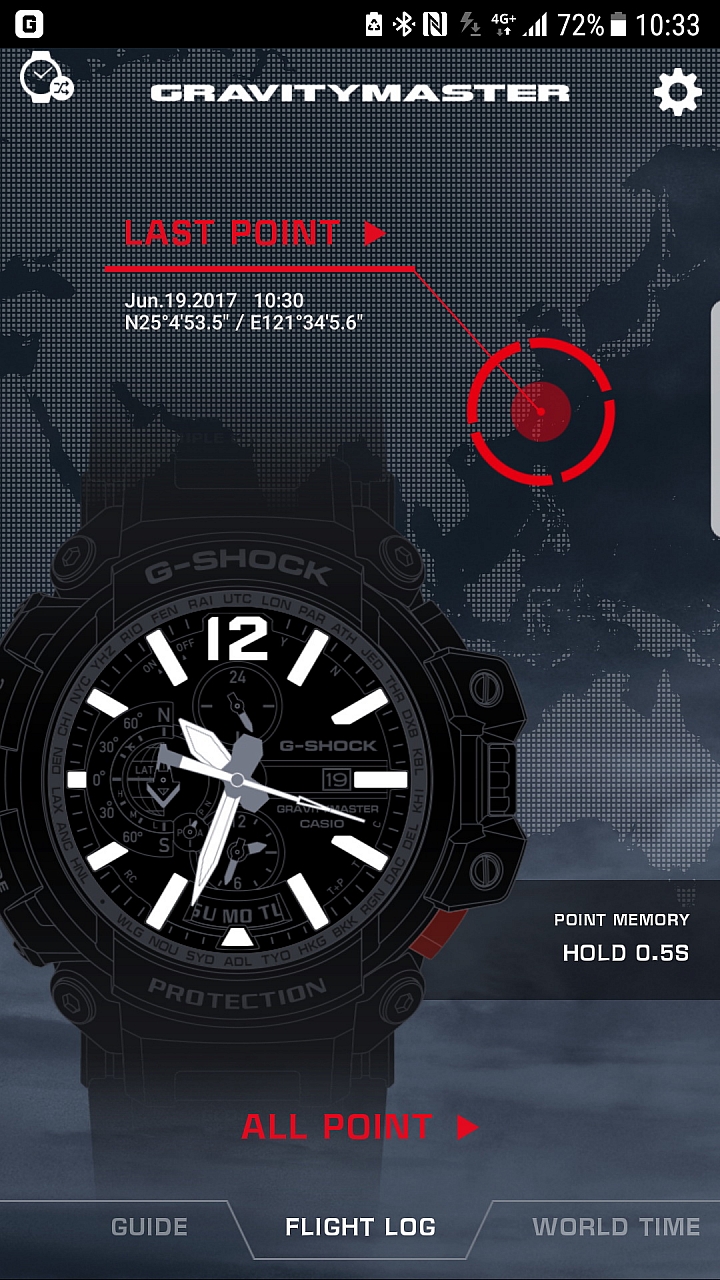 集科技大成「太陽能 x GPS x 藍牙 x 電波」飛行錶 CASIO G-SHOCK GRAVITYMASTER GPW-2000