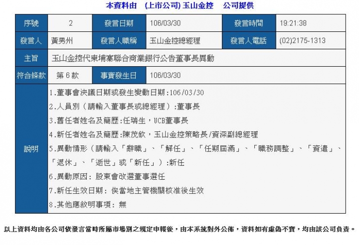 玉山金控的野望？新南向？