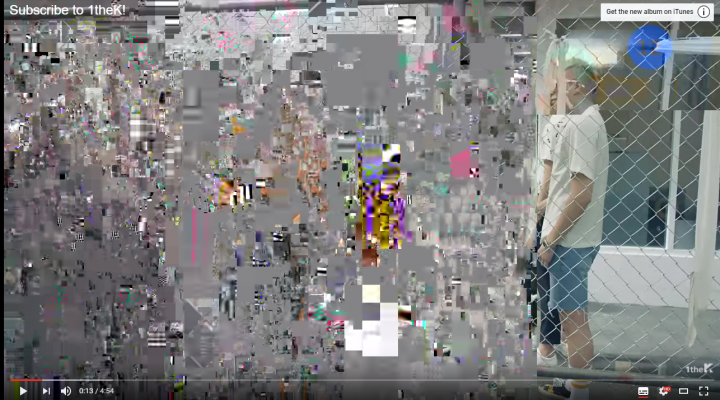 我看youtube影片 會出現奇怪畫面