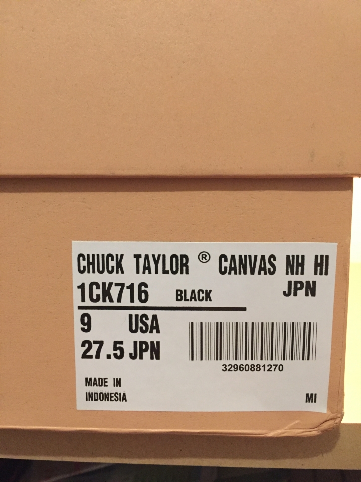 [開箱] 匡威中毒者 CONVERSE ADDICT x N.HOOLYWOOD x TSUYOSHI NOGUCHI CHUCK TAYLOR Hi
