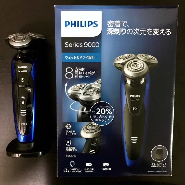 PHILIPS 9000系列 S9186/12 電動刮鬍刀 日本版開箱
