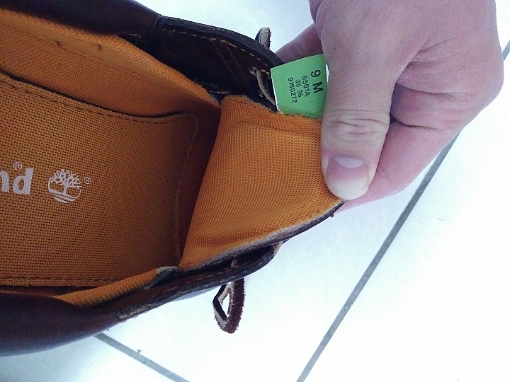 Timberland真偽