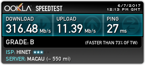 台北智慧光1G vs 中華光世代300M