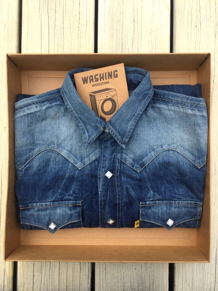 [開箱實穿] 方便極了，JEANSDA River Blue Washed Denim Shirt