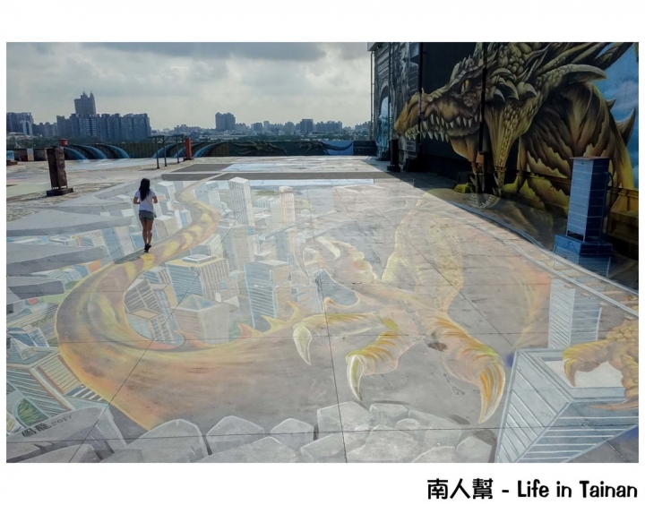【高雄前鎮區-景點】全台最大天台3D地景壁景藝術 ｜圖龍大師｜時空之城 ~~ 詩舒曼文化園區
