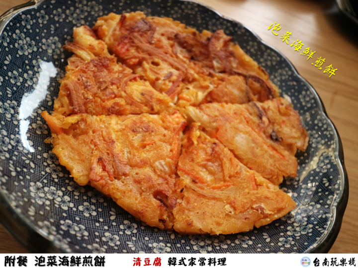 【食記】台南永康 | 2人呷飽飽銅盤烤肉套餐【清豆腐】韓式家常料理 | 銅盤烤肉 | 泡菜豆腐鍋 | 泡菜海鮮煎餅 | 海苔飯 | 辣炒年糕 | 蝦醬高麗菜 | 石鍋拌飯