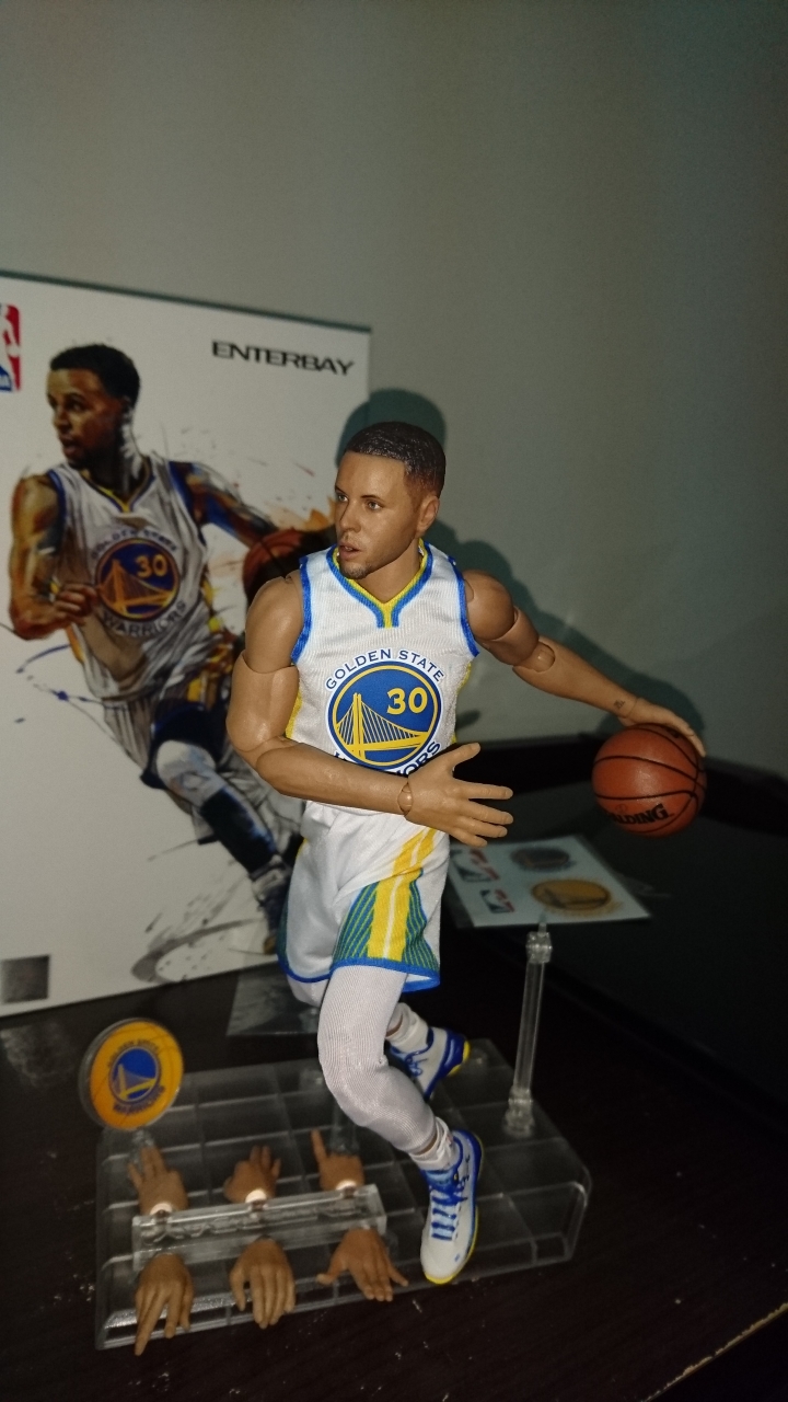 「開箱」 ENTERBAY NBA系列 1/9 勇士隊 Stephen Curry