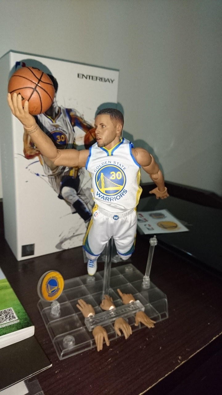 「開箱」 ENTERBAY NBA系列 1/9 勇士隊 Stephen Curry