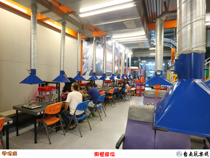【食記】台南安平 | 蝦毀?到汽車修護廠吃鐵板燒【甲保廠】汽修主題餐廳 / 個人鐵板燒DIY / 兒童套餐 / 兒童遊戲區 / 親子餐廳