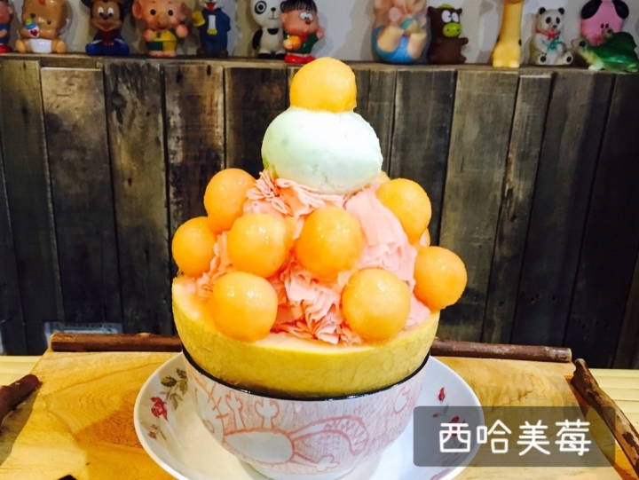 【新竹美食】尋庄懷舊冰店-哈密瓜芒果雪花冰超犯規、抹茶西瓜冰意想不到的搭