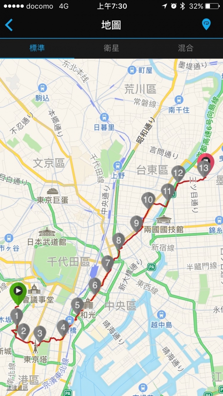 關於東京跑步路線