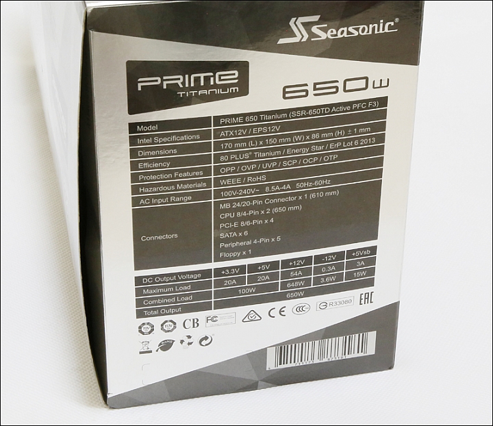海韻Seasonic Prime 650W Titanium鈦金電源純開箱