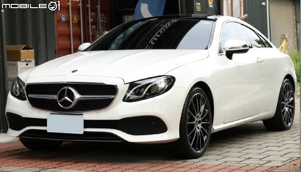 E300 coupe交車加改20吋夜色套件輪框分享