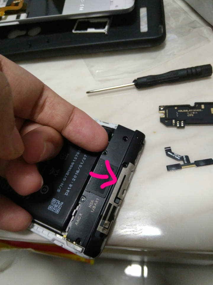 (教學文)紅米note3電源鍵與充電孔維修
