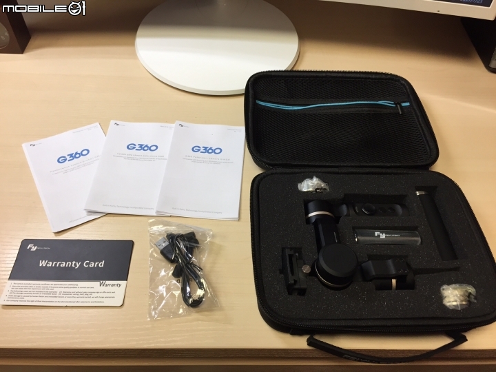 [開箱與影片分享]飛宇 G360 三軸穩定器搭配keymission 360
