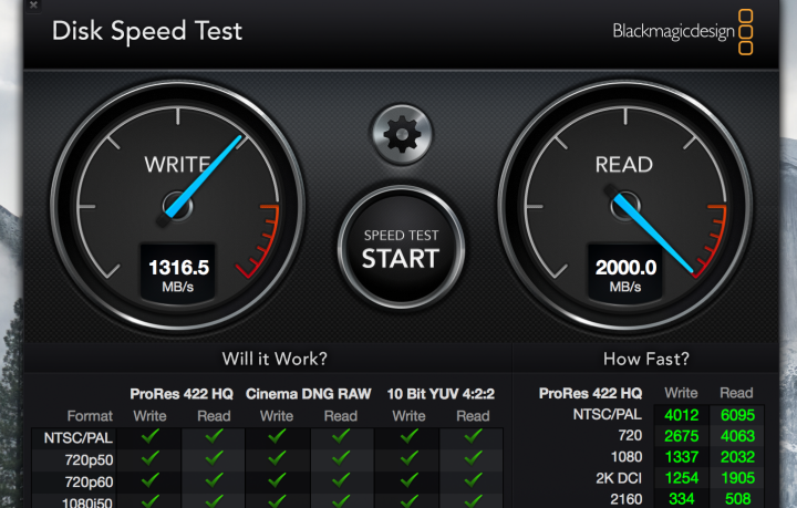 MacBook Pro tb 13讀取速度