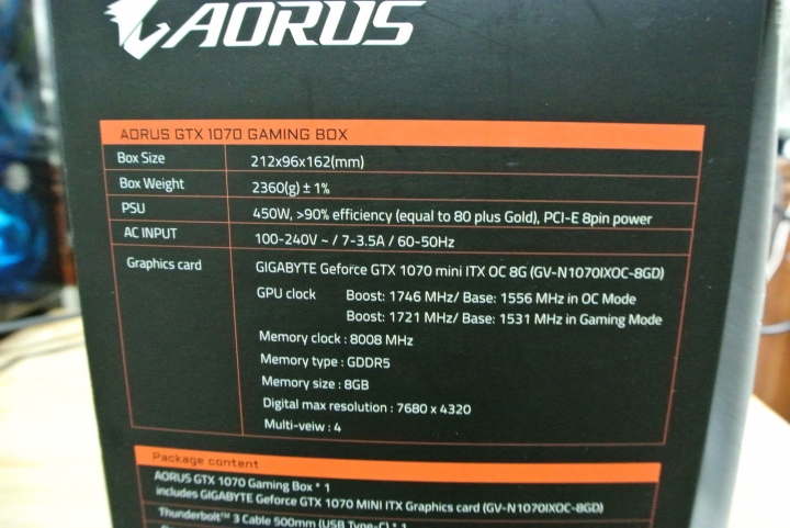 AORUS GTX 1070 Gaming Box 顯卡外接也可以歐~輕測試