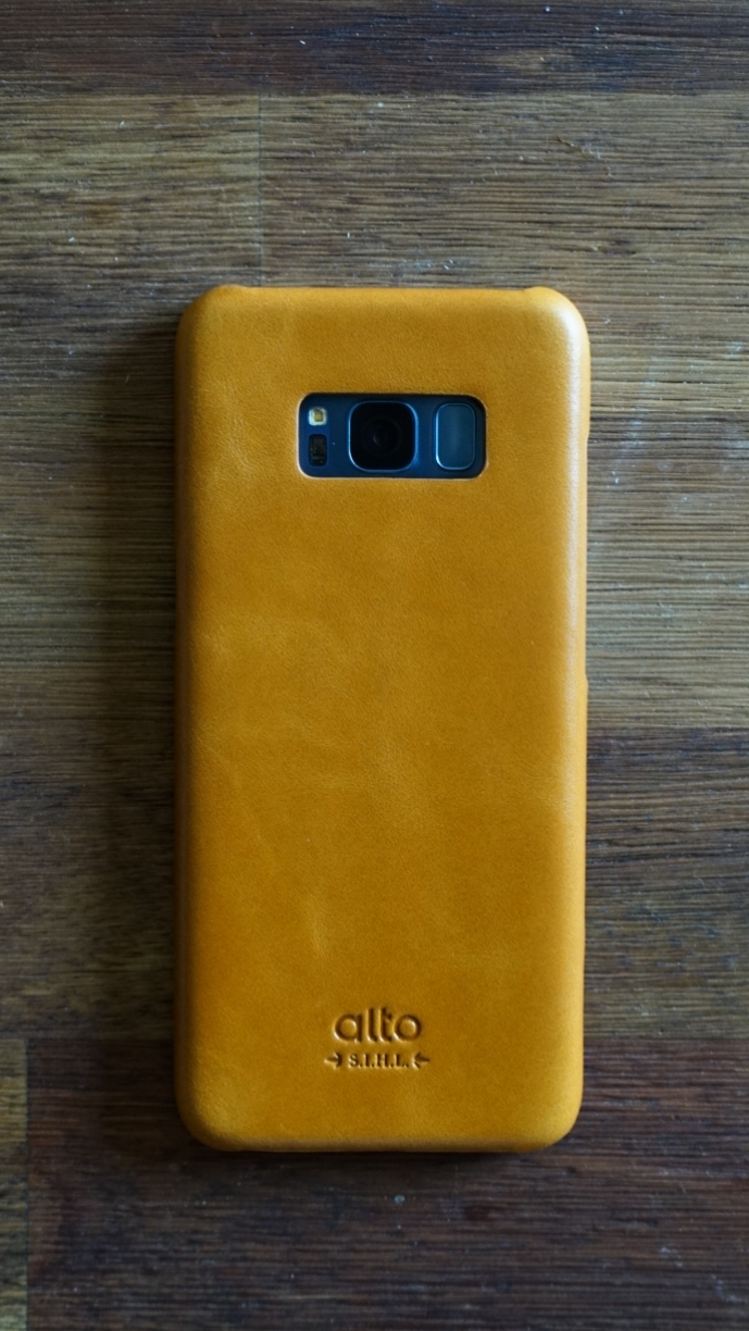 [開箱]  alto 義大利 Galaxy S8 皮革保護殼 Original 焦糖棕 新增使用後照片