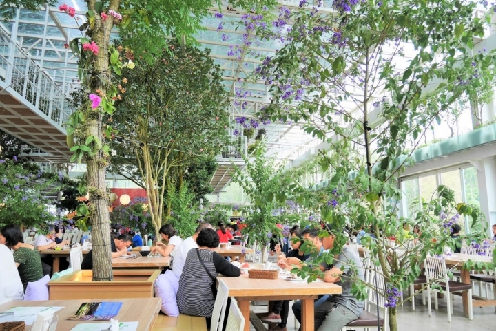 【宜蘭員山 | 餐廳】美麗溫室花園裡的自助美饌❀香草菲菲