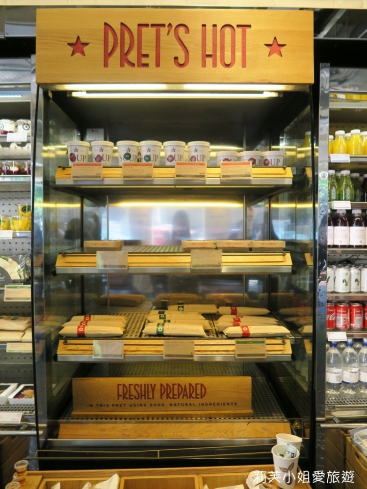[美食] 英國 倫敦平價美味的連鎖三明治咖啡館Pret a Manger (三明治/捲餅/沙拉)