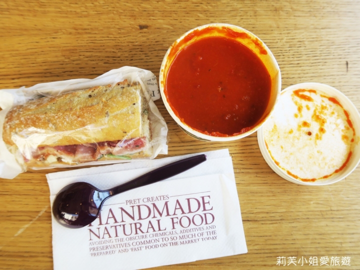 [美食] 英國 倫敦平價美味的連鎖三明治咖啡館Pret a Manger (三明治/捲餅/沙拉)