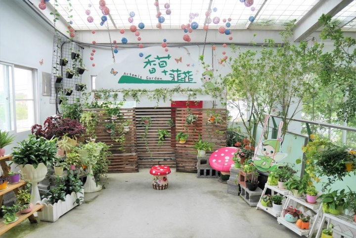 【宜蘭員山 | 餐廳】美麗溫室花園裡的自助美饌❀香草菲菲