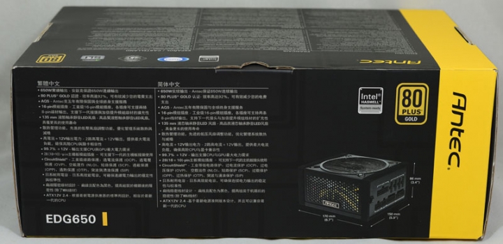 Antec EDGE 650全模組化電源供應器簡介及測試