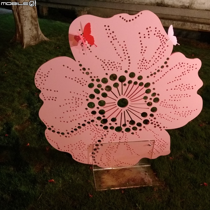 街角裝置藝術 9月15號夜拍 全美戲院 吳園 藍晒圖 氣象局