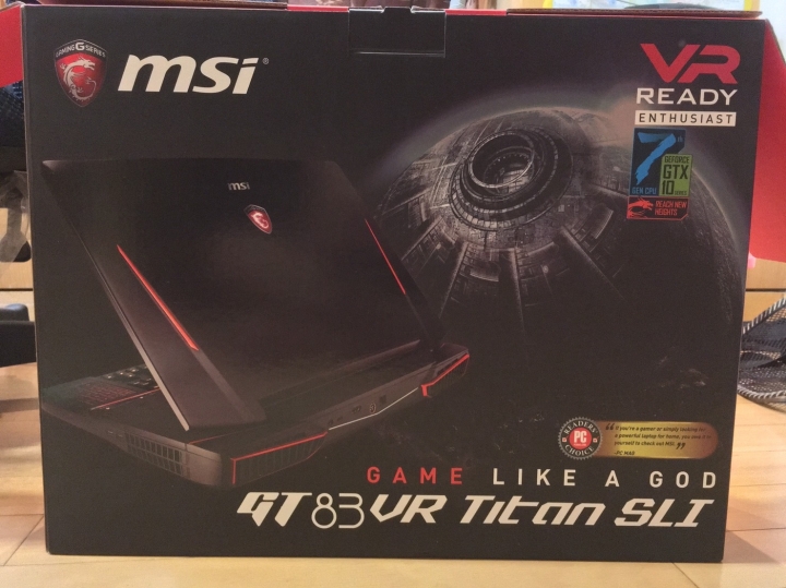 [開箱]  MSI GT83VR 7RF Titan SLI 效能怪獸 (附上黑色沙漠等實際遊戲測試影片)