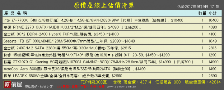 新手組電腦預算40K以上 麻煩大大幫忙健檢