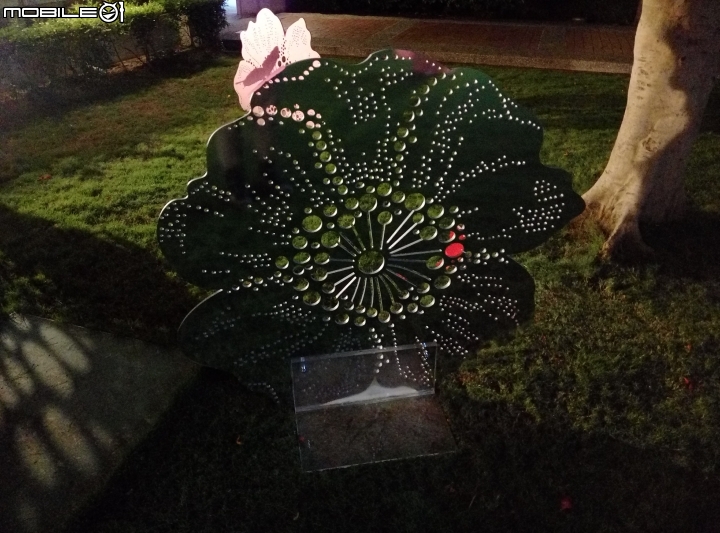 街角裝置藝術 9月15號夜拍 全美戲院 吳園 藍晒圖 氣象局