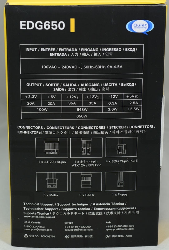 Antec EDGE 650全模組化電源供應器簡介及測試