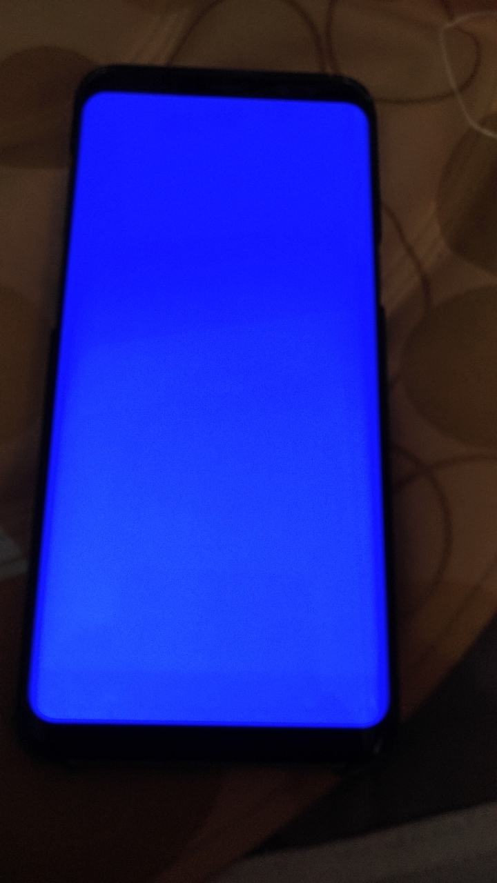 S8+ 使用三四個月~螢幕上下邊都烙印(原廠已換新螢幕，電池)