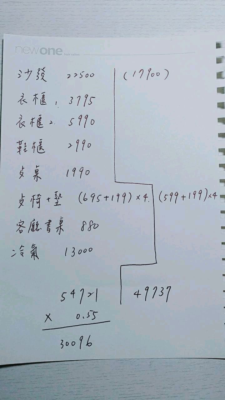 使用1年的ikea家具打5折賣，合理嗎？