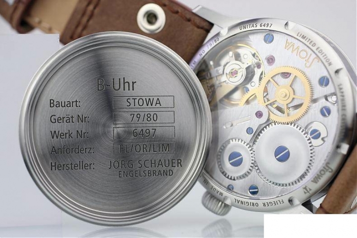 德國B-uhr五廠之Stowa 90週年紀念Flieger 40 Handaufzug飛行員