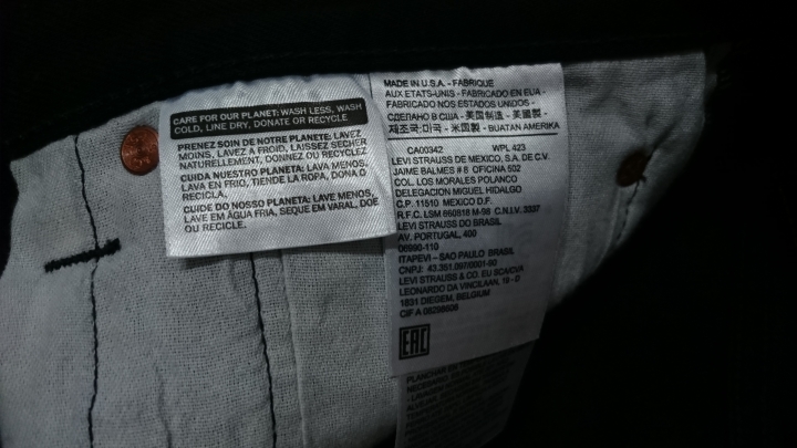 [開箱] Levi's 美國製 VS 日本製