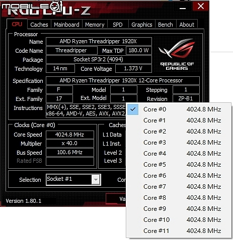 AMD 12核4G里程碑 TR 1920X / ROG Strix X399 Gaming 開箱